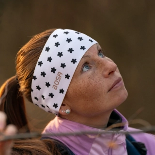BOSA sportovní čelenka Chilly Clover white